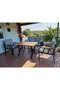 Hanah Home Conjunto de Jardín Nergiz 2+1+1 Gris
